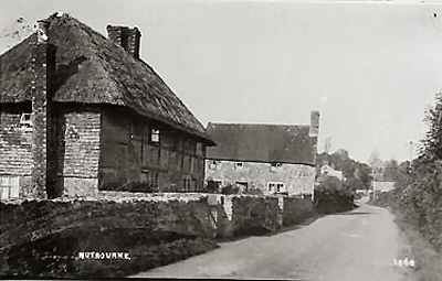 Marsh Cottage, one of few remaining fifteenth century cruck timber framed houses, pictured in around 1910